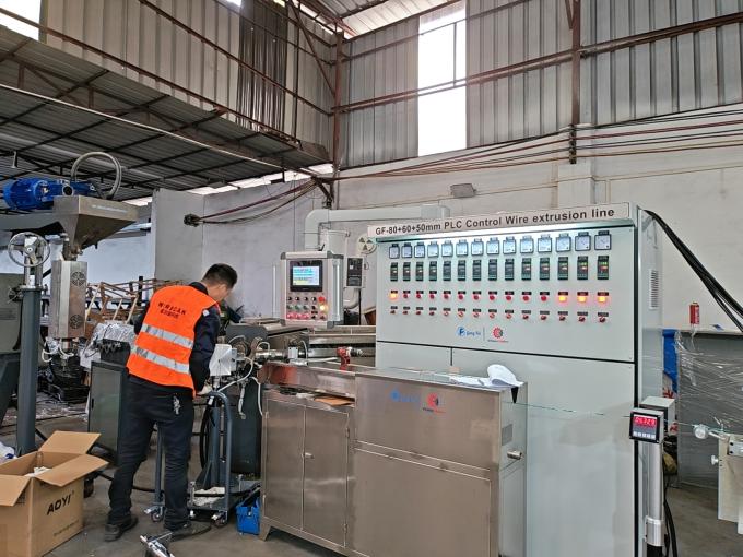 Designed for manufacturers who refuse to compromise on stability and versatility, WIRECANââ¬â¢s 80+60+50mm triple-layer co-extrusion plant is more than just equipmentââ¬âit is a comprehensive turnkey powerhouse for high-performance wire production. Whether you are manufacturing PVC building wires, low-voltage electrical cables, or complex multi-layer power and control lines, this system delivers unmatched precision. By synchronizing three specialized extruders (80mm, 60mm, and 50mm), the plant allows for the seamless integration of functional layersââ¬âoptimizing everything from insulation and protective cladding to precise color identification in a single pass. Why Top Manufacturers Choose WIRECAN: Precision Engineering: Controlled by a centralized PLC + HMI interface, the system guarantees superior concentricity and razor-sharp layer thickness accuracy. End-to-End Automation: Weââ¬â¢ve integrated extrusion, cooling, real-time testing, and automated packaging to create a "hands-off" production environment that slashes labor costs. Global Compliance: Built to meet rigorous European and North American standards, this platform is ready-made for export-oriented businesses looking to scale in international markets. WIRECAN ââ¬â Precision extrusion solutions for the global cable industry.