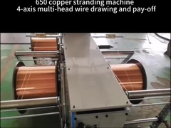 เครื่องตีเกลียวทองแดง 650 + การวาดลวดแบบหลายหัว 4 แกนและการจ่ายเงิน