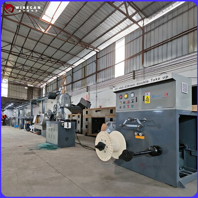 GF-80+60+50mm PLC การควบคุมสาย extrusion สายสําหรับการผลิตสายอาคาร