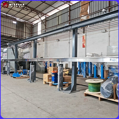 GF-80+60+50mm PLC การควบคุมสาย extrusion สายสําหรับการผลิตสายอาคาร