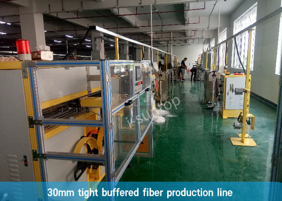 สายการผลิตสายไฟเบอร์ออปติกบัฟเฟอร์แบบหลวม 30 มม. พร้อม Take Up แบบกึ่งอัตโนมัติ