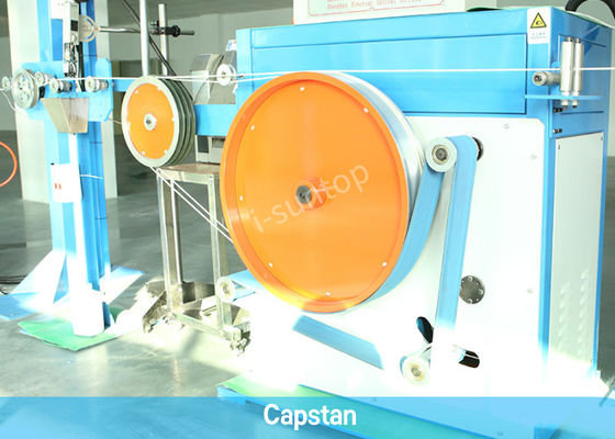สายการผลิตสายไฟเบอร์ออปติกดูเพล็กซ์ 190m / นาทีสำหรับ FTTH Drop Cable