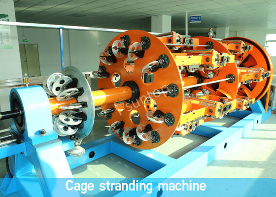 สายการผลิตสายไฟเบอร์ออปติก 120mpm Breakout Cage Stranding Type