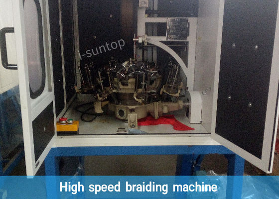 เครื่องถักเปียสายโคแอกเซียล 150 รอบต่อนาทีอัตโนมัติรับรอง CE