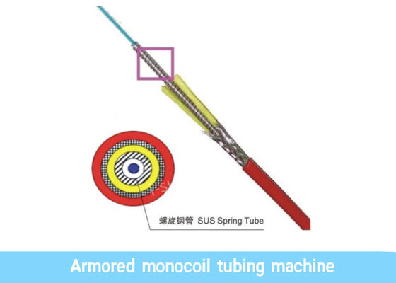 เครื่องหุ้มสายเคเบิลอัตโนมัติ AC380V เครื่องสายไฟเบอร์ออปติกเสียงรบกวนต่ำ