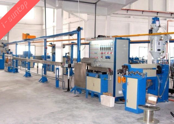 PLC Control 50Hz เครื่องทำสายเคเบิลทองแดงด้วยวัสดุ PE