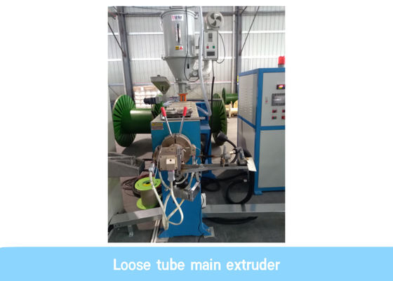 เครื่องสายไฟเบอร์ออปติก 380V สำหรับสายการผลิตหลอดบัฟเฟอร์หลวม