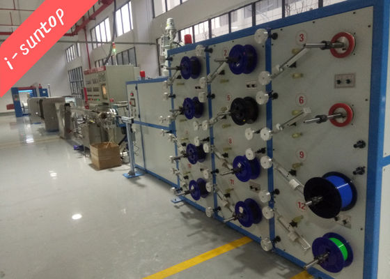เครื่องสายไฟเบอร์ออปติก 70KW สำหรับสายการผลิต PBT Loose Tube แบบแห้ง