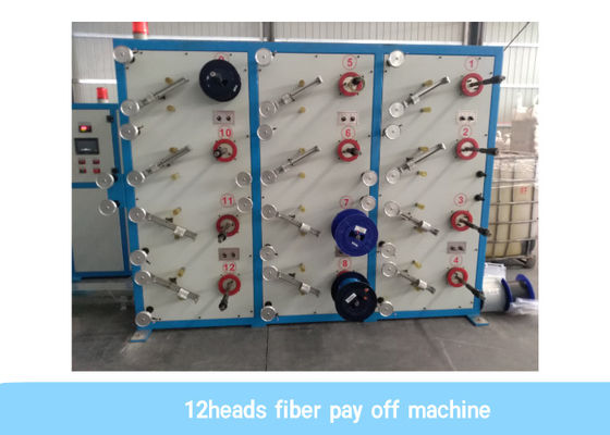 เครื่องสายไฟเบอร์ออปติก 380V สำหรับสายการผลิตหลอดบัฟเฟอร์หลวม