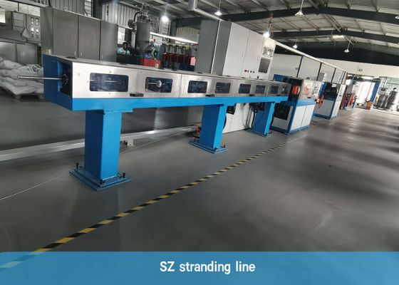 1200/12 1800rpm สายการผลิตสายไฟเบอร์ออปติกสำหรับ SZ Stranding