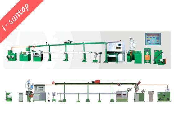 SGS 11kw หูฟังเครื่องเคลือบลวด PVC สายการผลิตลวด