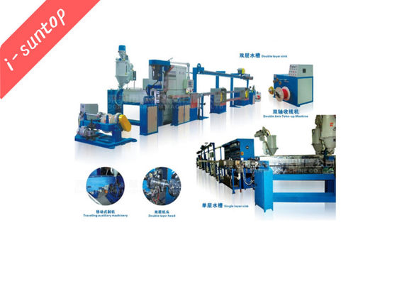 SGS 11kw หูฟังเครื่องเคลือบลวด PVC สายการผลิตลวด