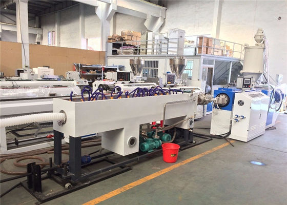 PE Granules Cable Sheathing Machine, เครื่องทำท่อเกลียว 37KW