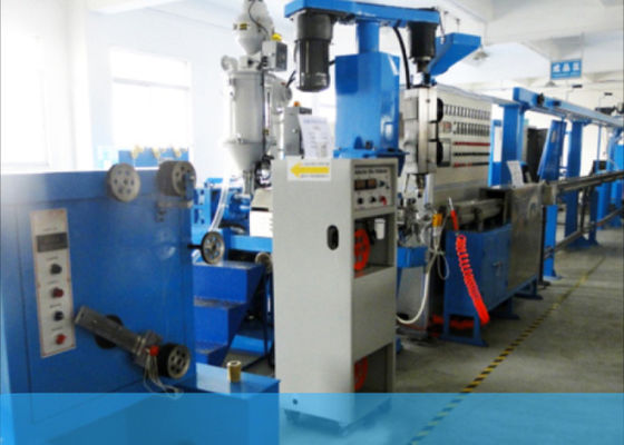 สารเคมีฟอง 15HP Coaxial Wire Extruder Machine สายการผลิตสายเคเบิล