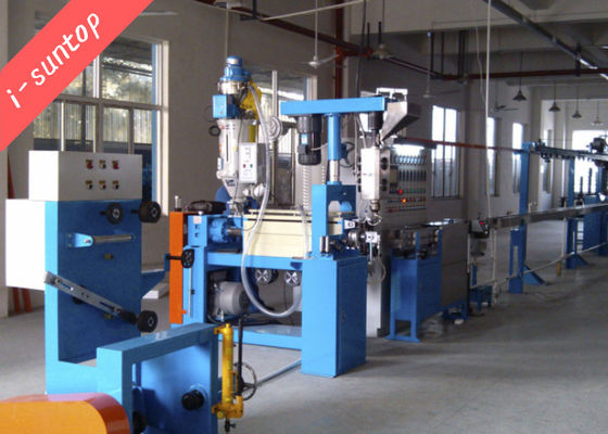 สารเคมีฟอง 15HP Coaxial Wire Extruder Machine สายการผลิตสายเคเบิล