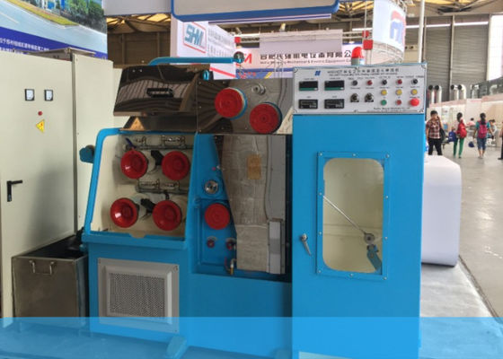นิวเมติกเบรค 2500mpm เครื่องวาดลวดทองแดงโดยไม่ต้อง Annealer Machine