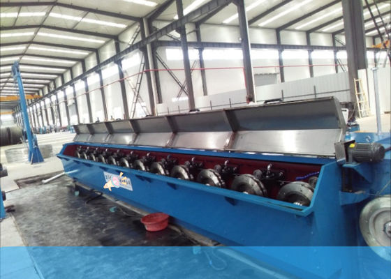 เครื่องวาดลวดเงิน 75kw 13die พร้อม Take Up แบบคู่อัตโนมัติ