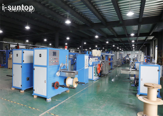 ประเภทผีเสื้อ 1-12 คอร์ FTTH Drop Cable Manufacturing Machinery