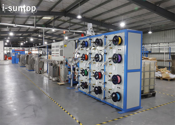 12-24 Cores Single Mode และ Multimode Fiber Optic Cable สายการผลิตรอง
