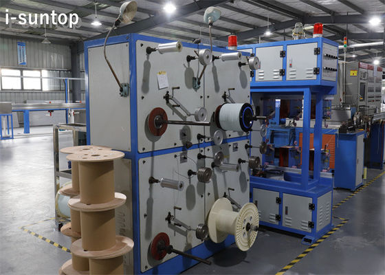 ประเภทผีเสื้อ 1-12 คอร์ FTTH Drop Cable Manufacturing Machinery