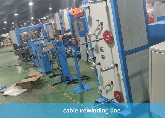 PN800 สายการผลิตสายเคเบิลใยแก้วนำแสงในร่มเครื่องม้วนกรอกลับ