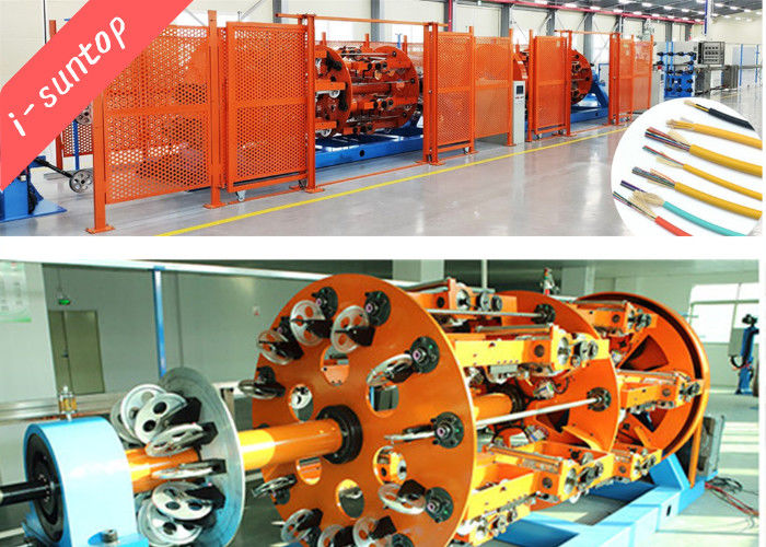 สายการผลิตสายไฟเบอร์ออปติก 120mpm Breakout Cage Stranding Type