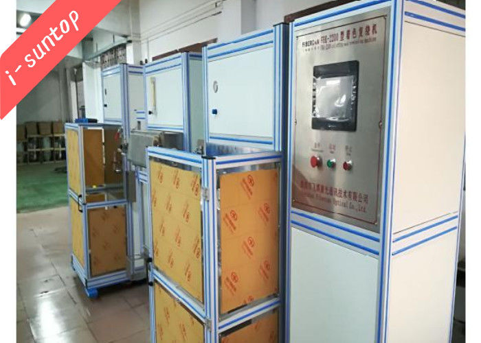Automatic Siemens PLC 2200m / Min Fiber Coloring Machine พร้อมเตาอบ UV Curing คู่