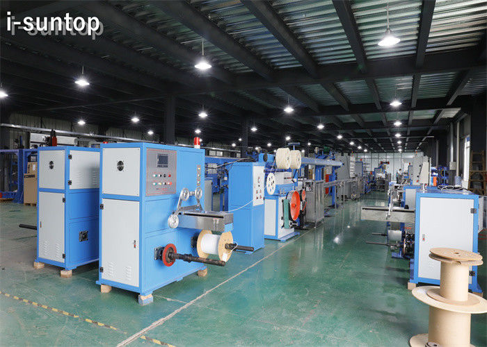 ประเภทผีเสื้อ 1-12 คอร์ FTTH Drop Cable Manufacturing Machinery