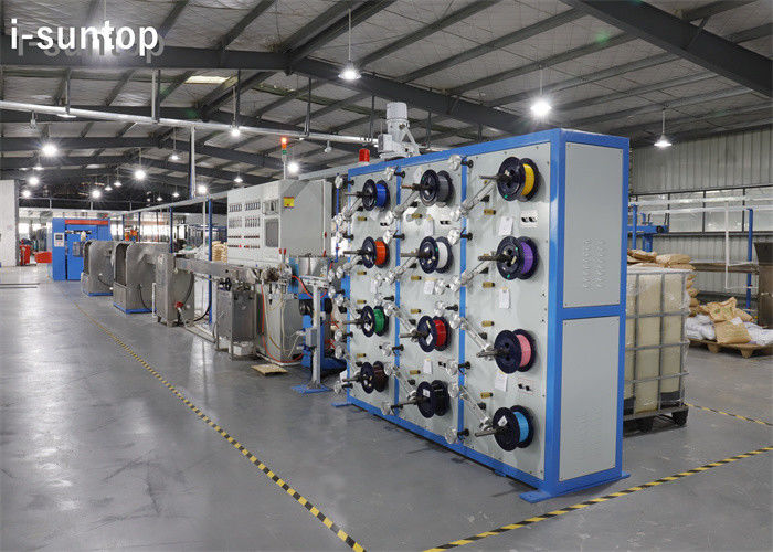 12-24 Cores Single Mode และ Multimode Fiber Optic Cable สายการผลิตรอง